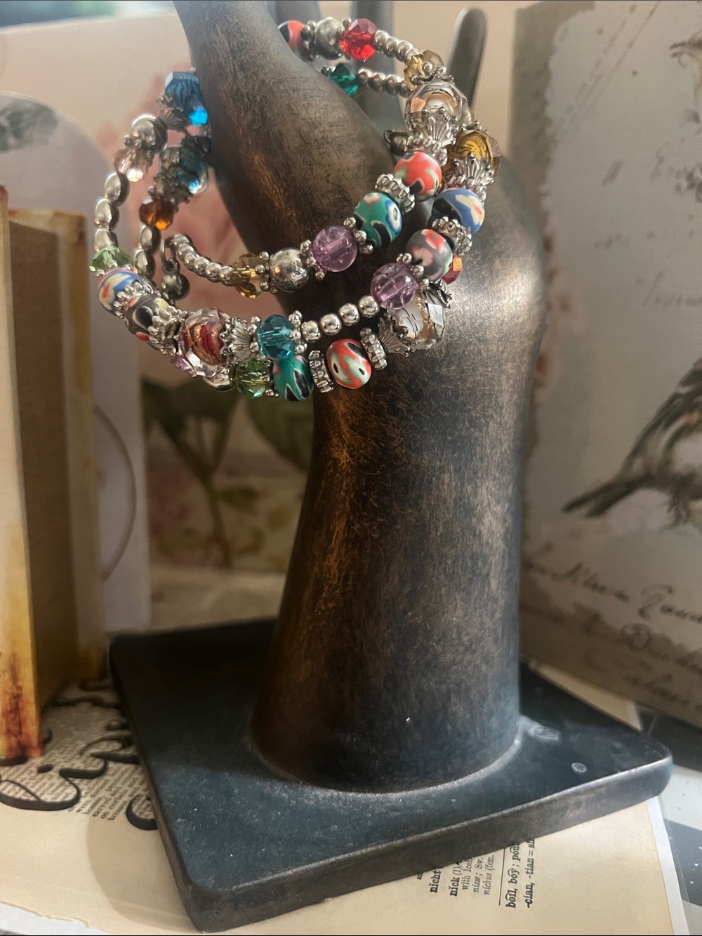 Multicolor Beaded Wrap Bracelet - Women's Jewelry